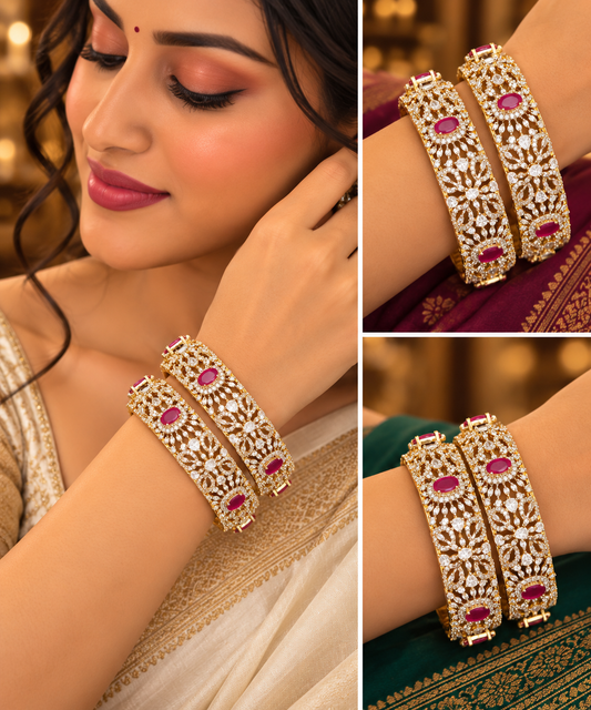 Diamond polish Bangles