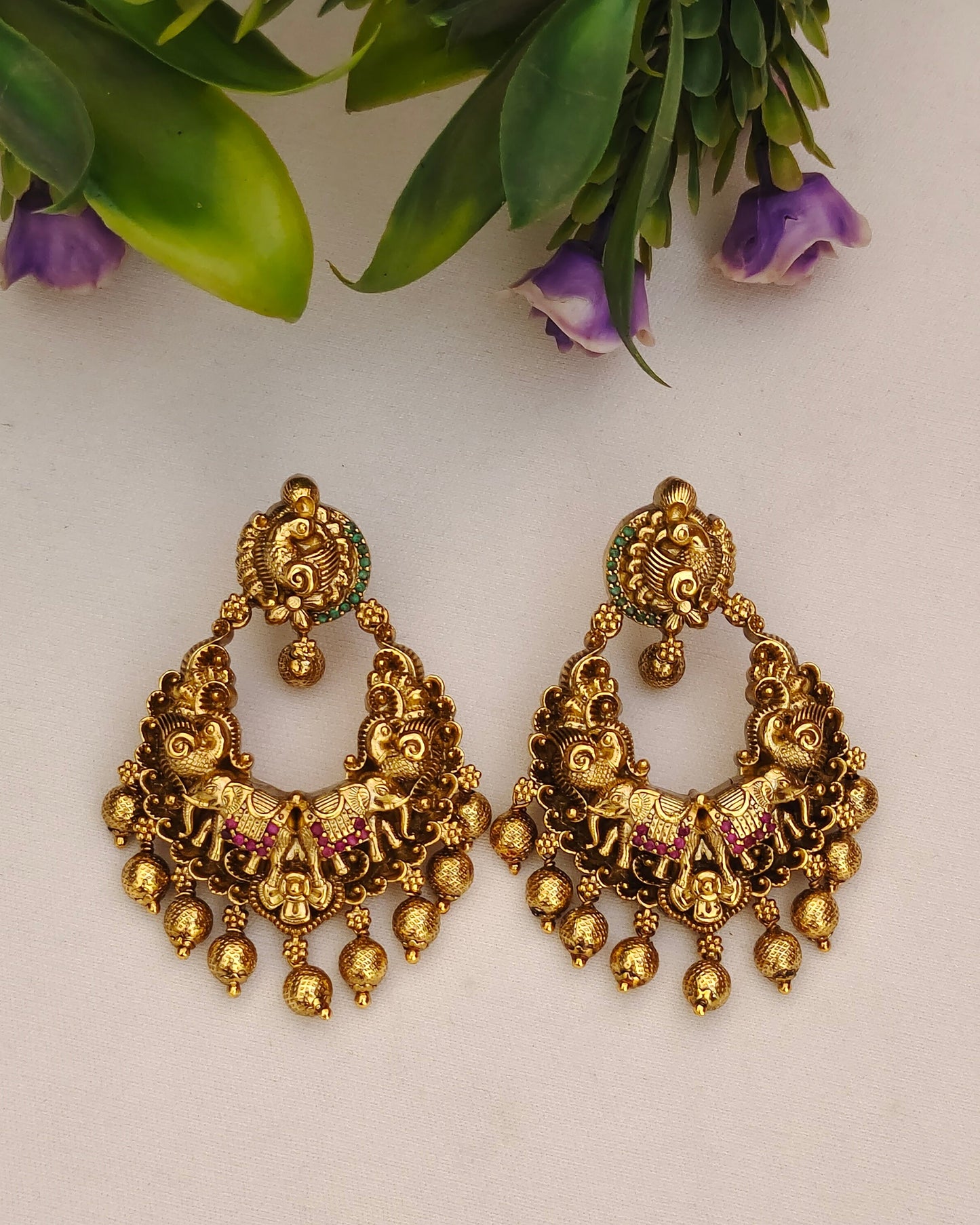 Antique Finish Earrings
