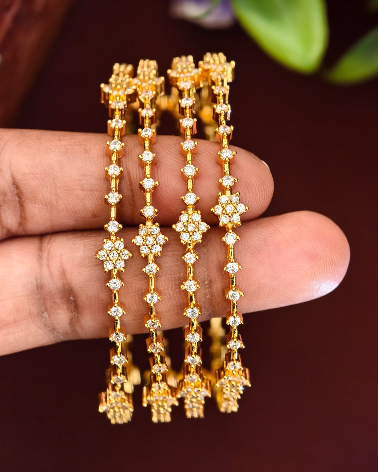 Gold Finish Bangles