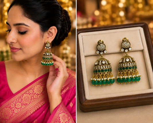 Victorian Finish Jhumkas