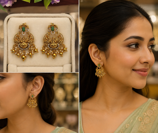 Gold Finish Earrings
