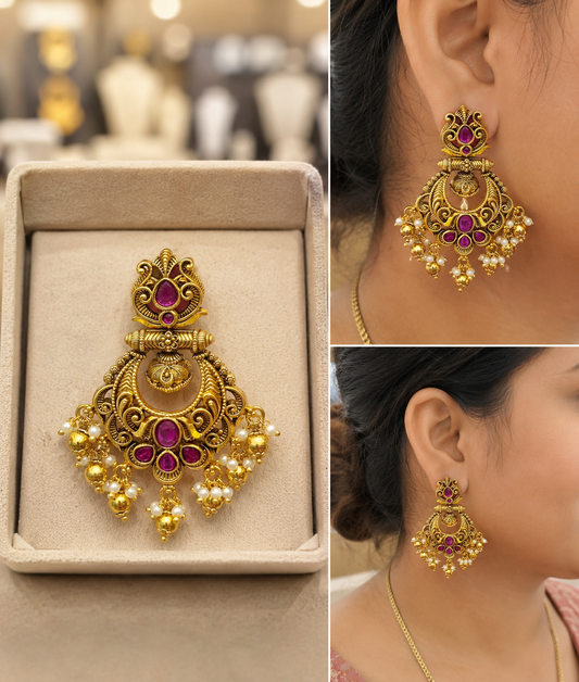 Antique Finish Earrings