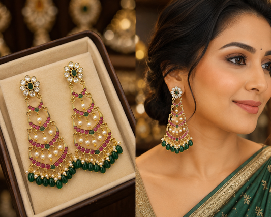 Gold Finish Earrings