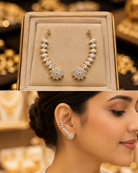 Gold Finish Ear Cuffs