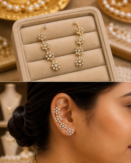 Gold Finish Ear Cuffs