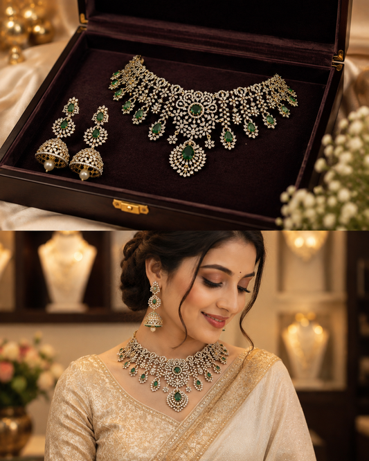 Diamond Finish Neckset