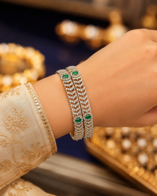 Diamond Finish Bangles