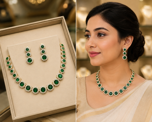 Diamond Finish Neckset