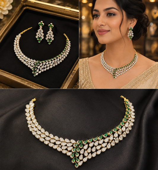 Diamond Finish Neckset