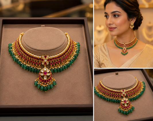 Jadau Kundan Neckset