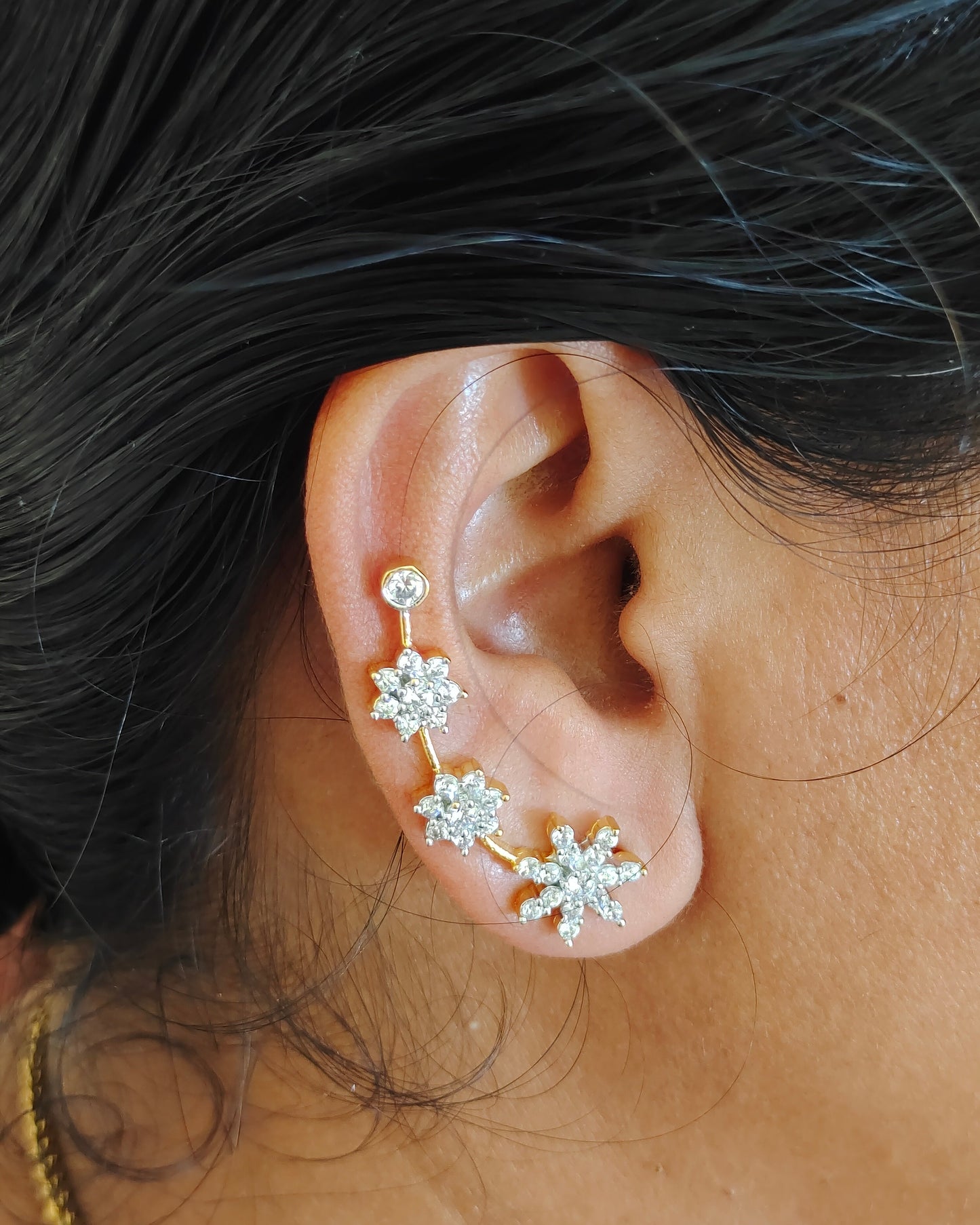 Gold Finish Ear Cuffs