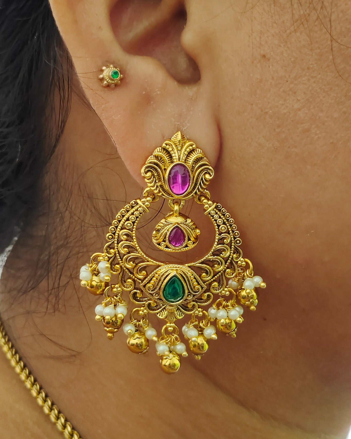 Antique Finish Earrings