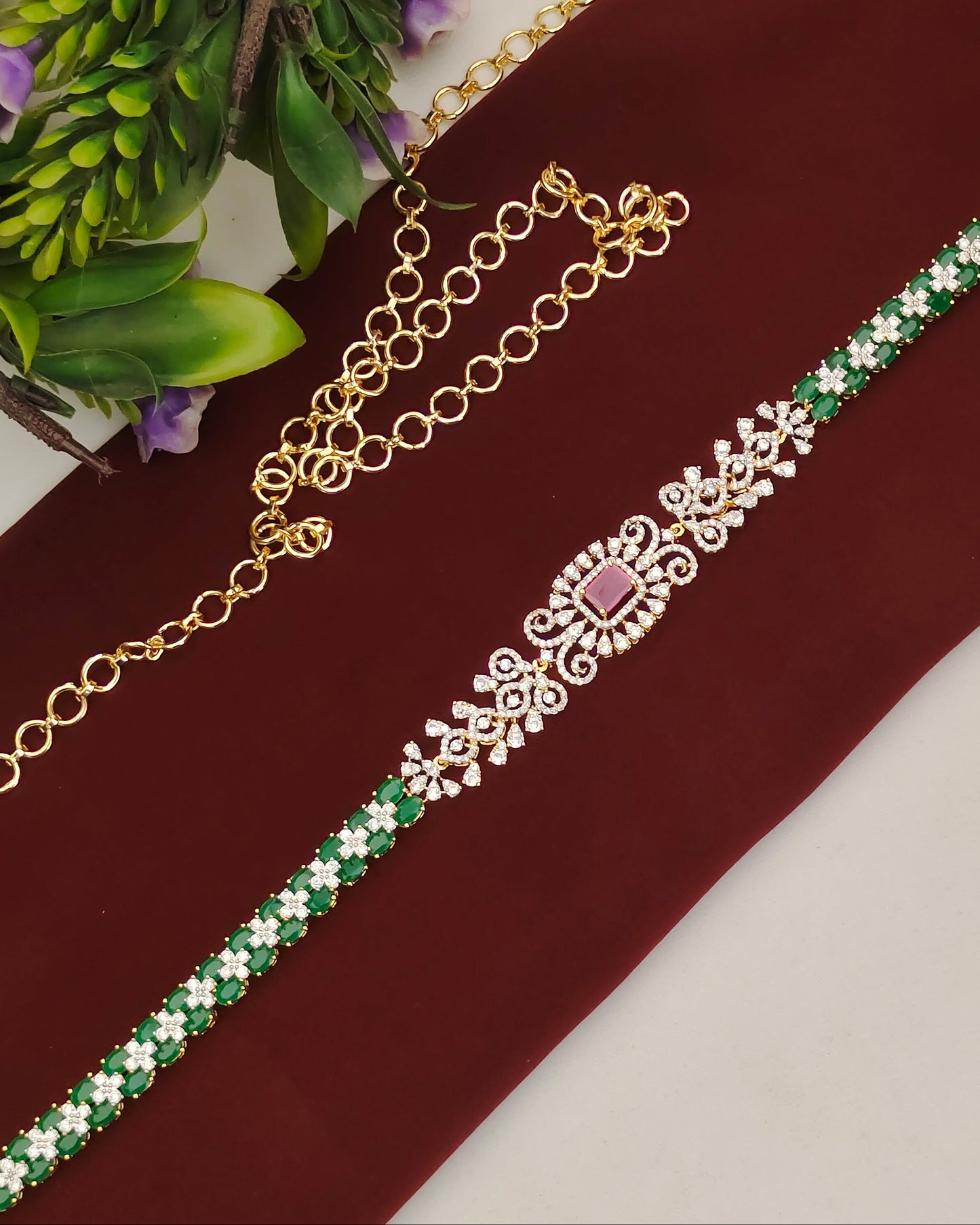 Diamond Finish Hip Chain