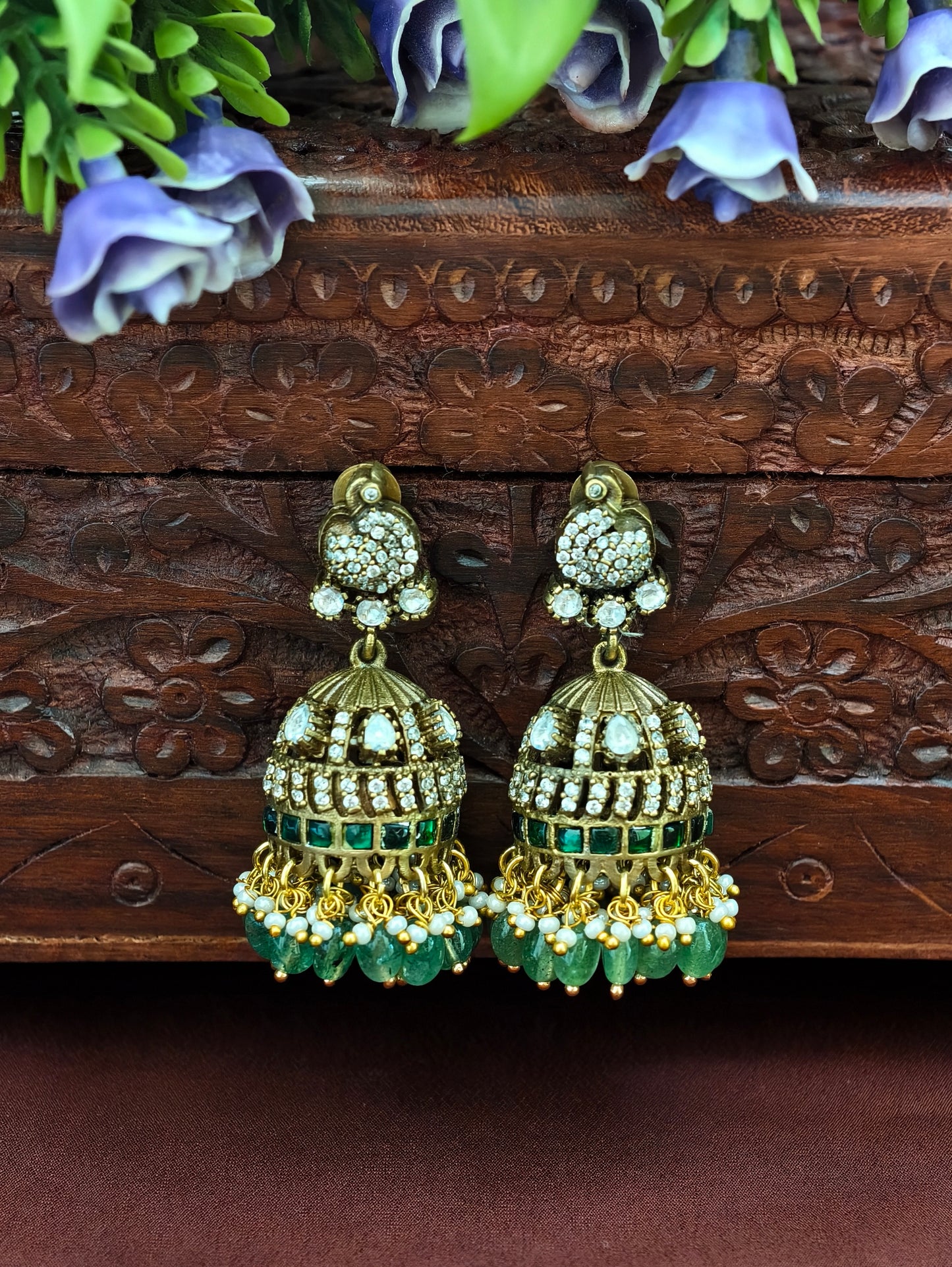 Victorian Finish Jhumkas