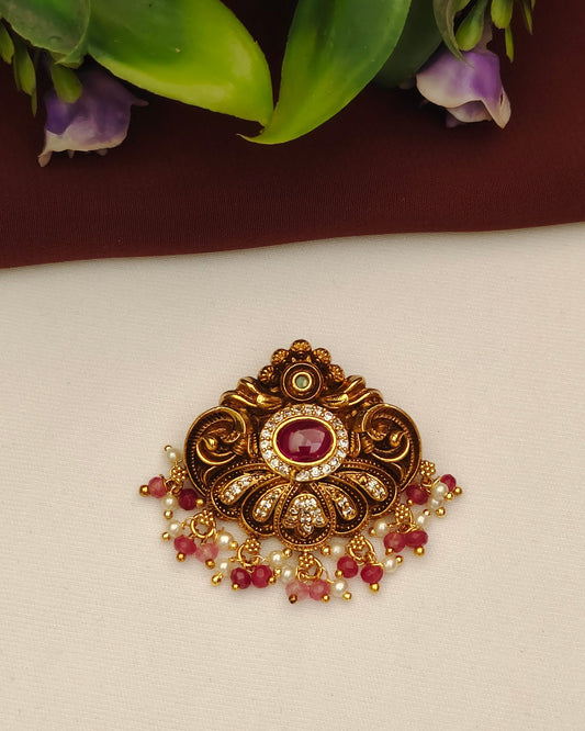 Antique Gold Finish Pendant