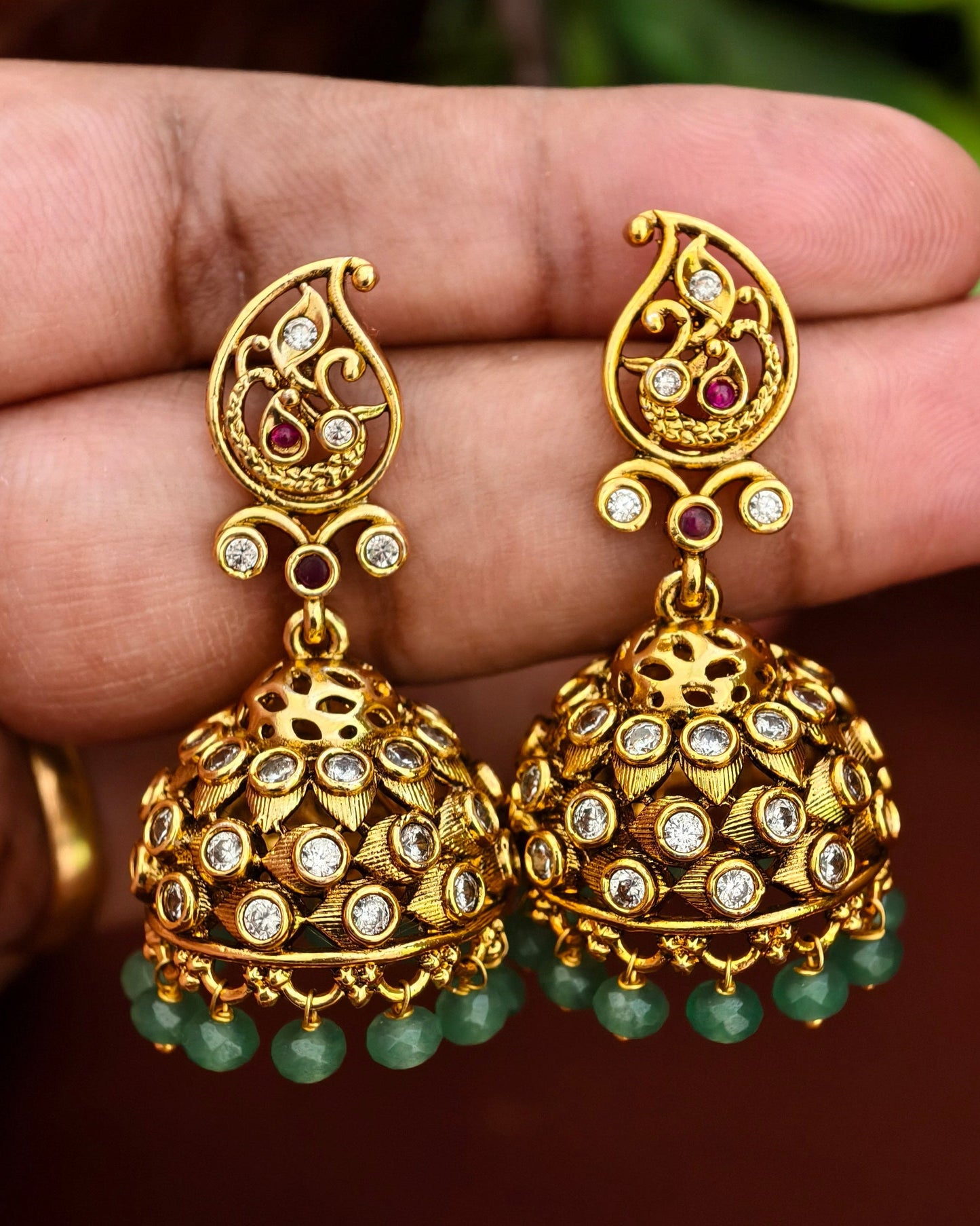 Matte Finish Jhumkas