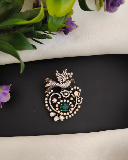 Dual-tone Antique Finish Pendant