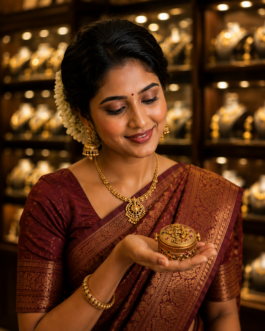Antique Finish Kumkum Bharani