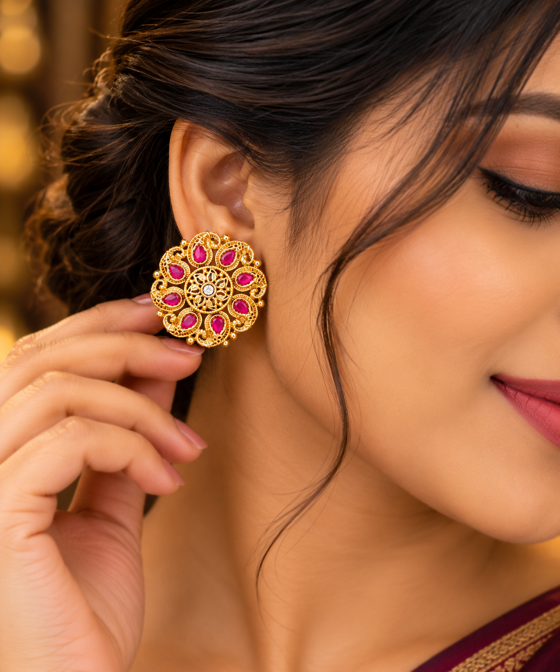 Kundan Studs