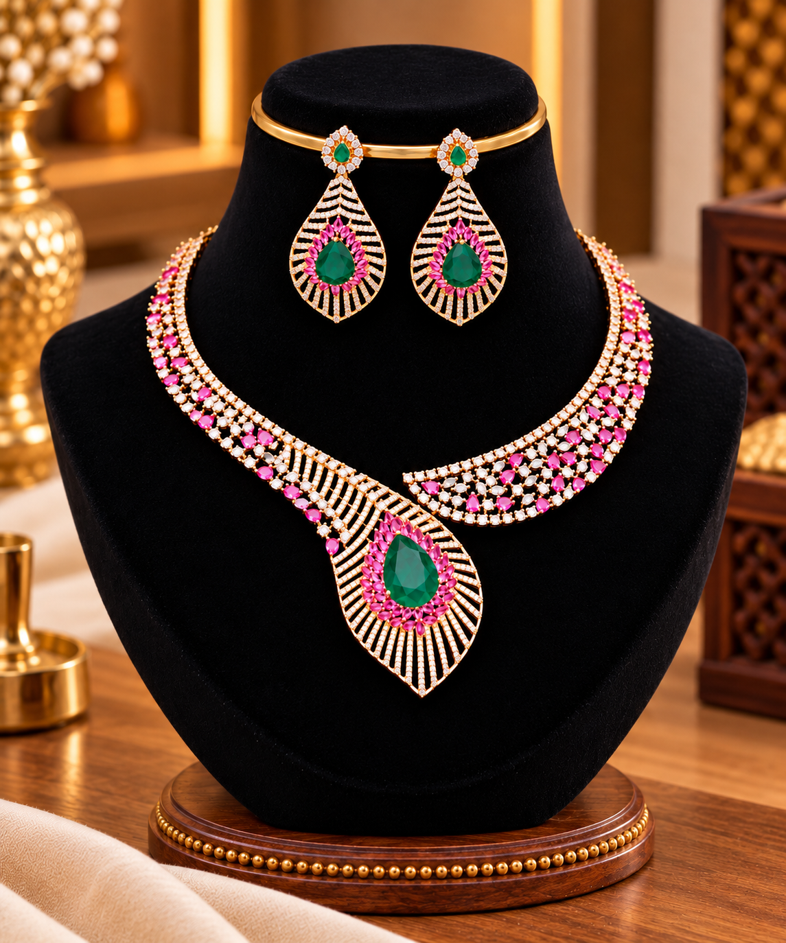 Rosegold neckset