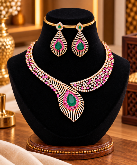 Rosegold neckset