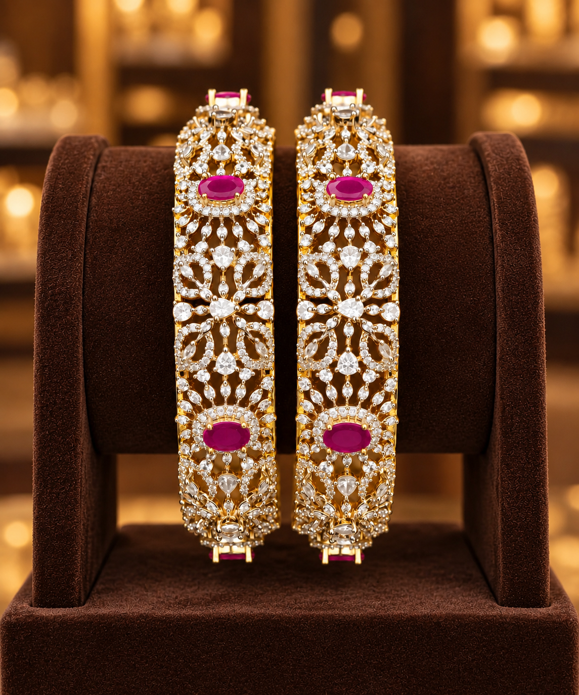 Diamond polish Bangles
