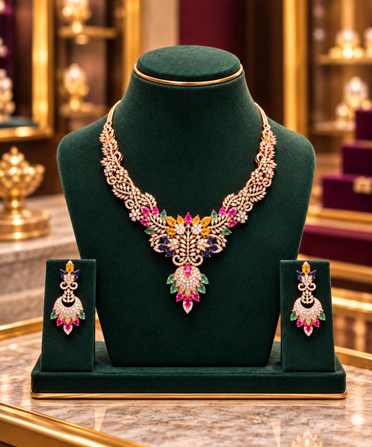 Rosegold Neckset