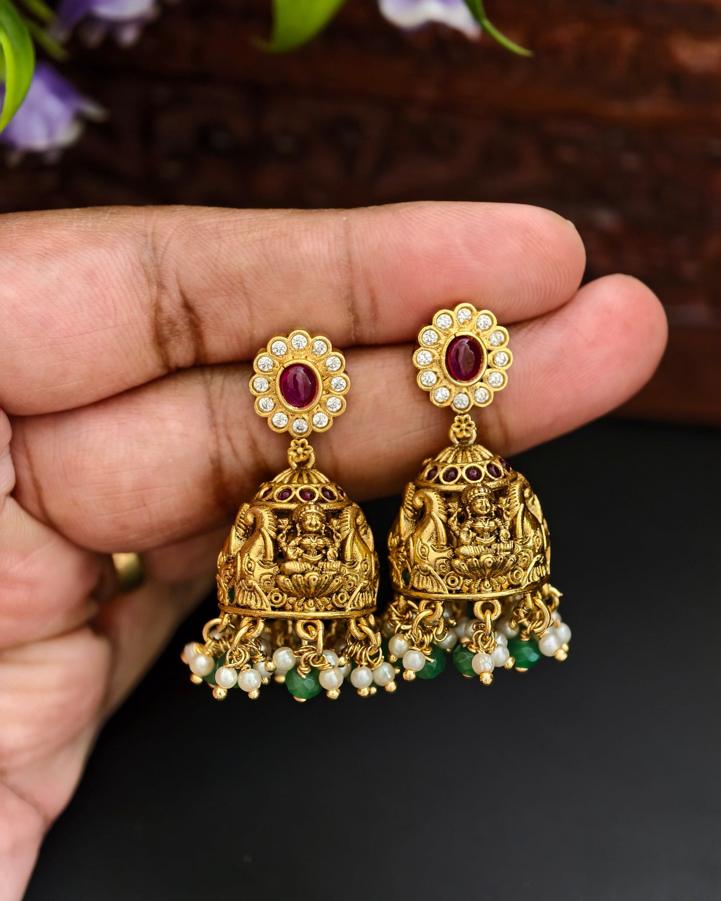 Matte Jhumkas