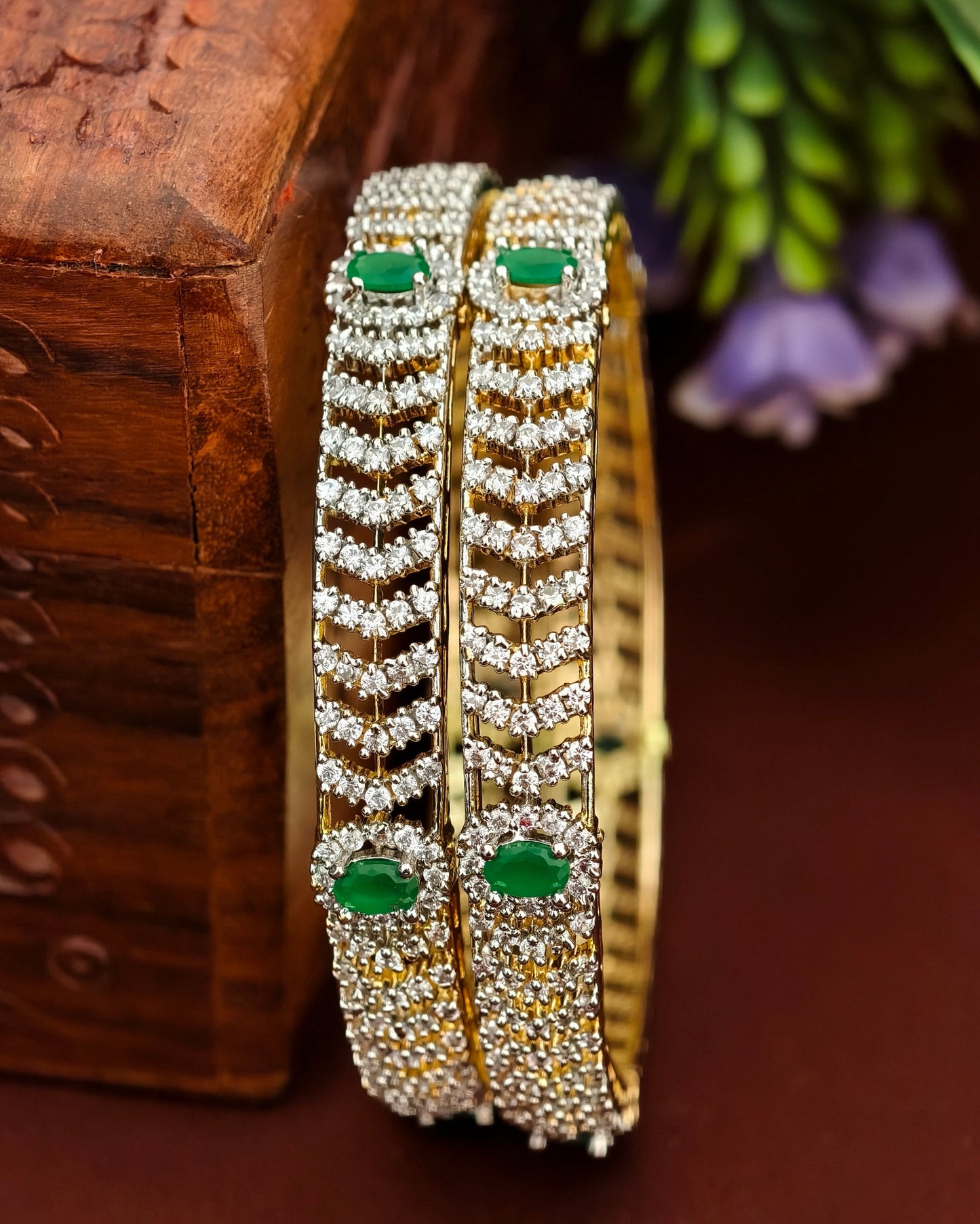 Diamond Finish Bangles