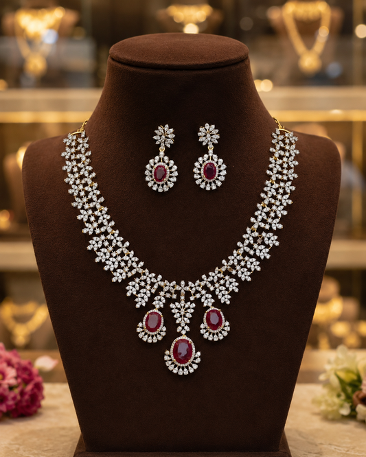 Diamond Finish Neckset