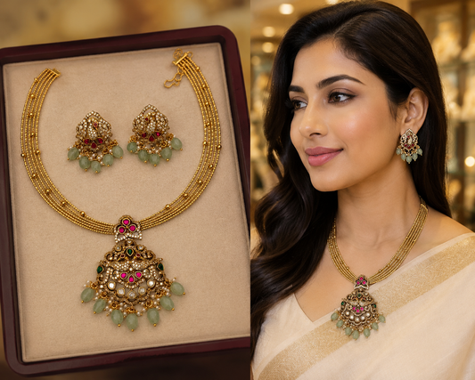Antique Finish Kundan Kante