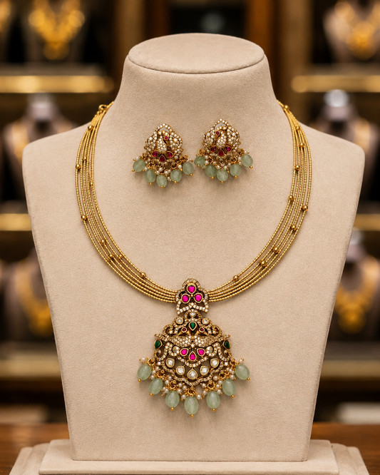 Antique Finish Kundan Kante