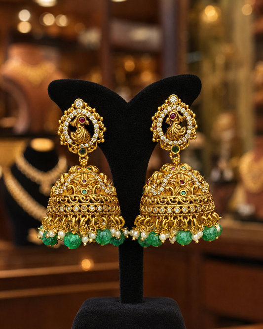 Matte Finish Jhumkas