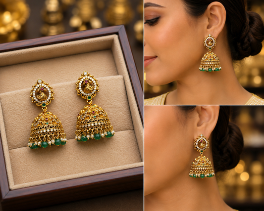 Matte Finish Jhumkas