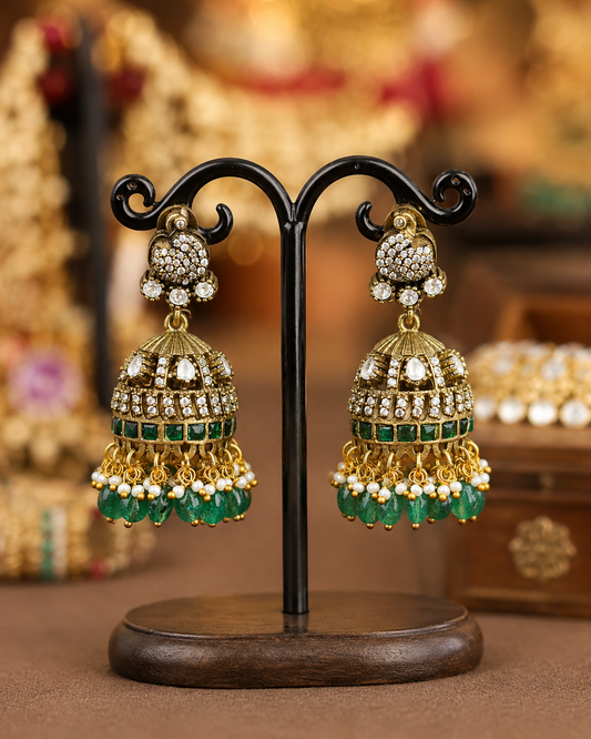 Victorian Finish Jhumkas