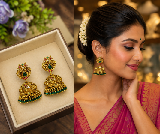 Matte Finish Jhumkas
