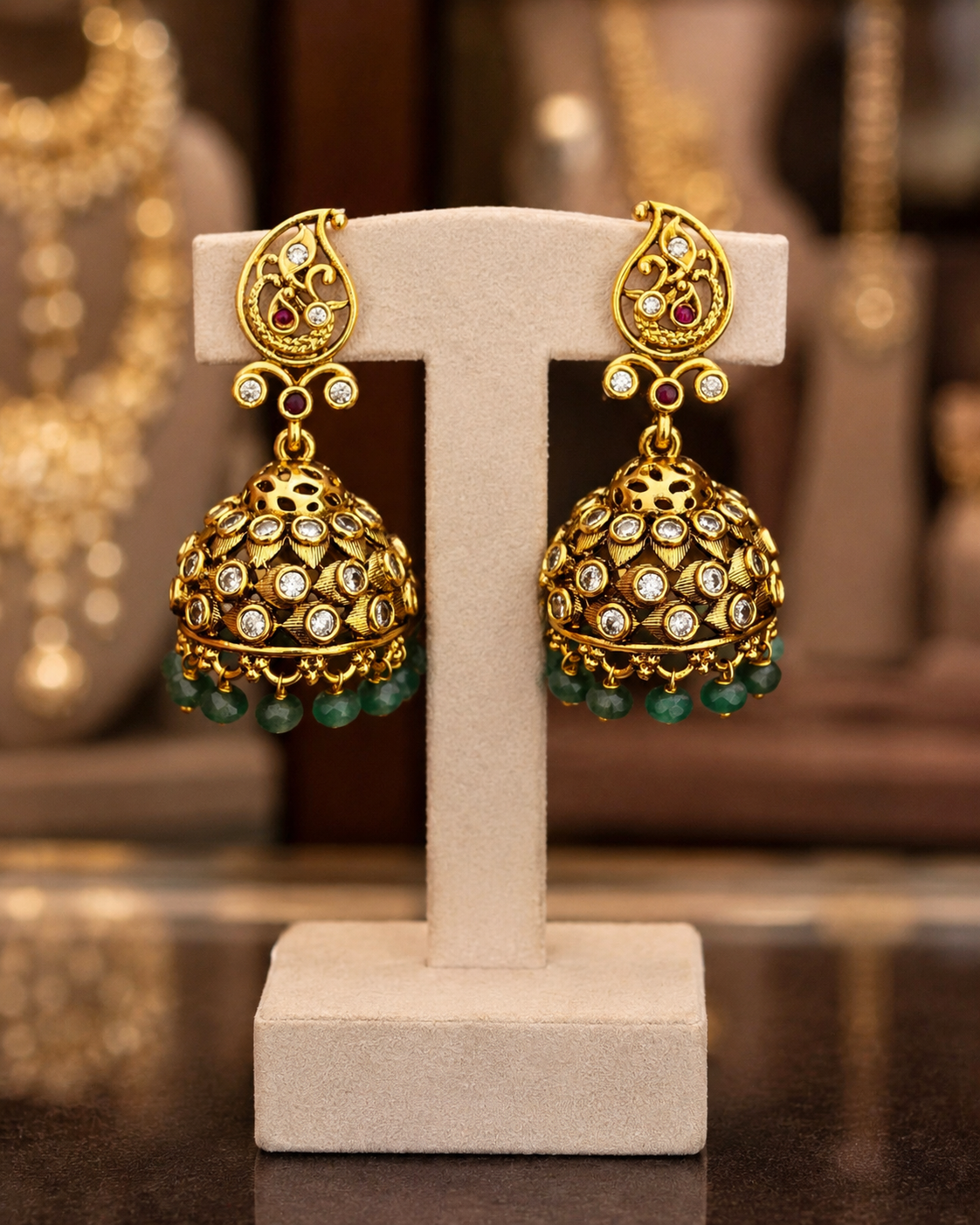 Matte Finish Jhumkas
