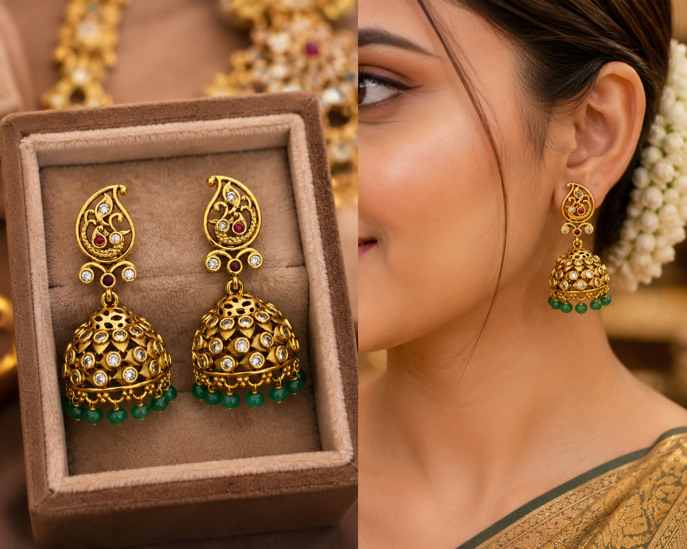 Matte Finish Jhumkas