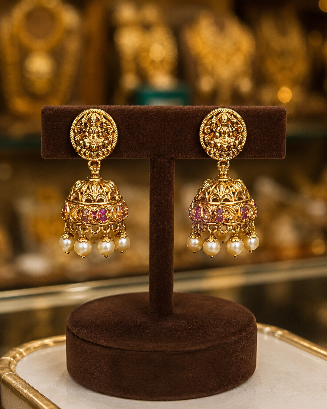 Antique Finish Jhumkas