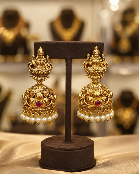 Antique Finish Jhumkas