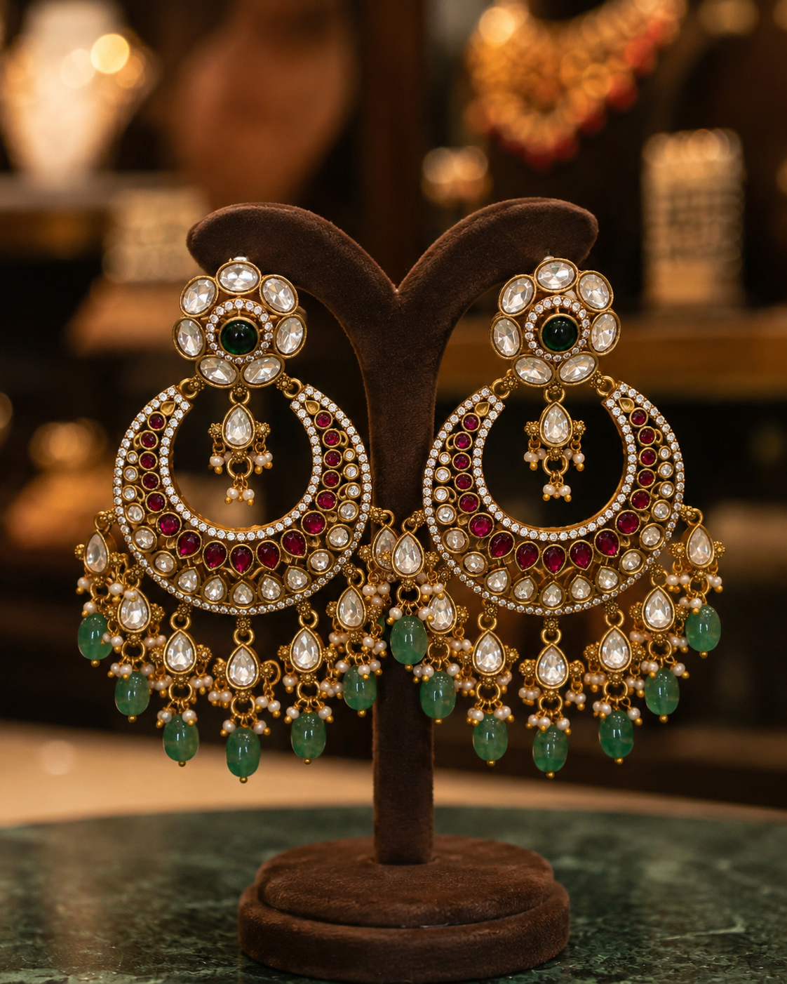 Jadau Earrings