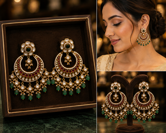 Jadau Earrings