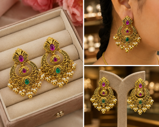 Antique Finish Earrings
