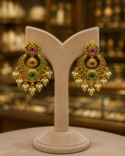 Antique Finish Earrings