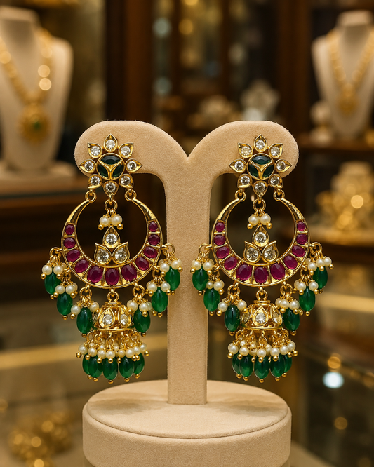 Gold Finish Earrings