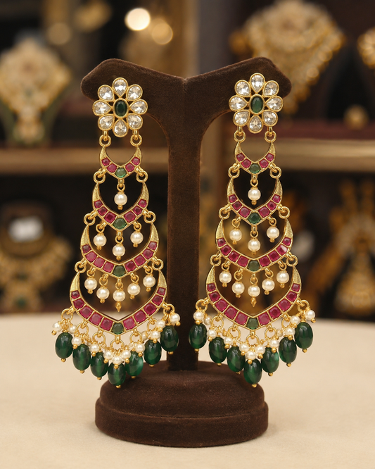 Gold Finish Earrings