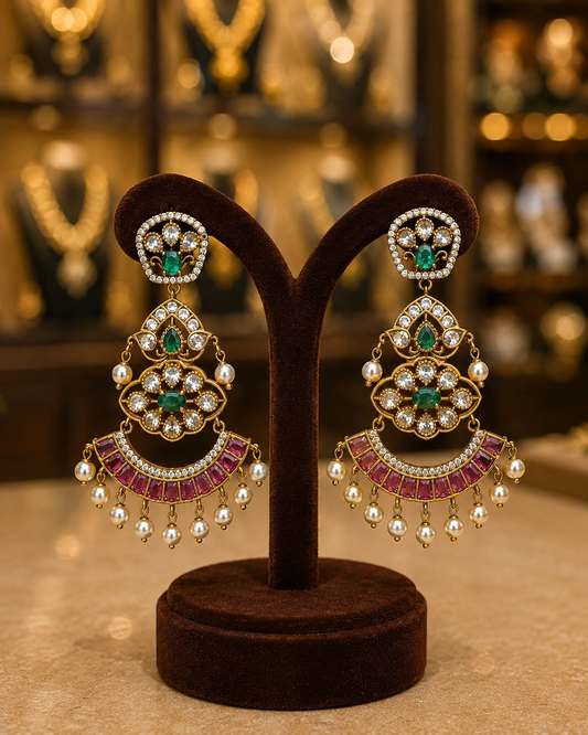 Gold Finish Earrings