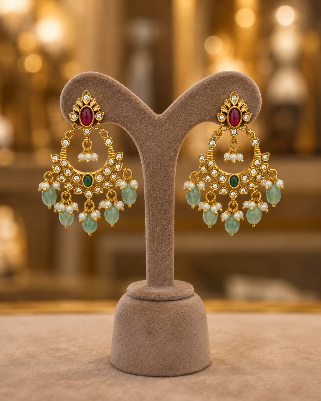 Gold Finish Earrings