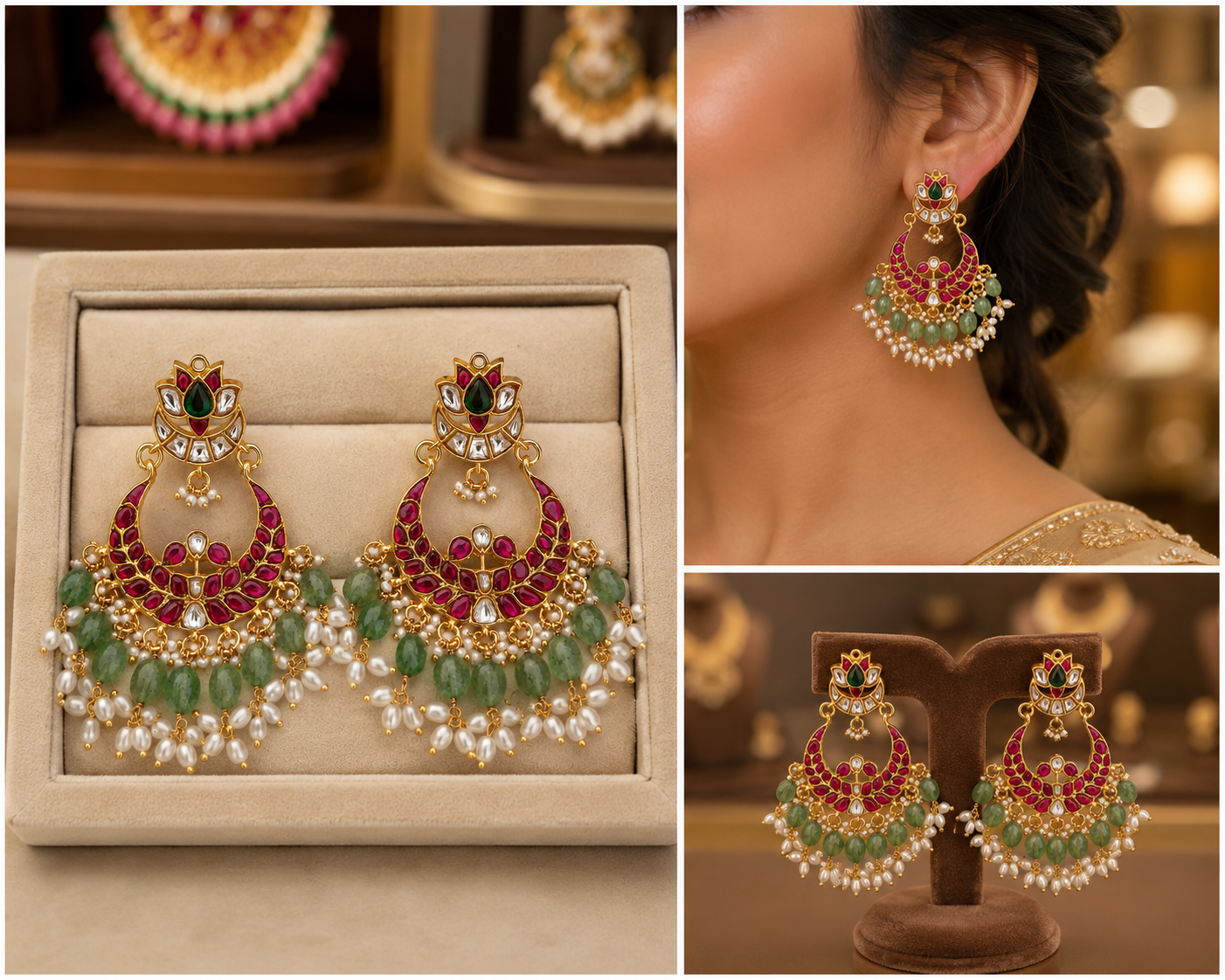 Jadau Kundan Earrings