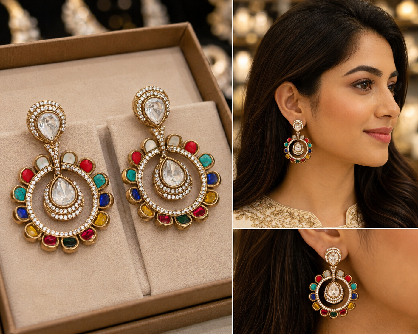 Kundan Earrings